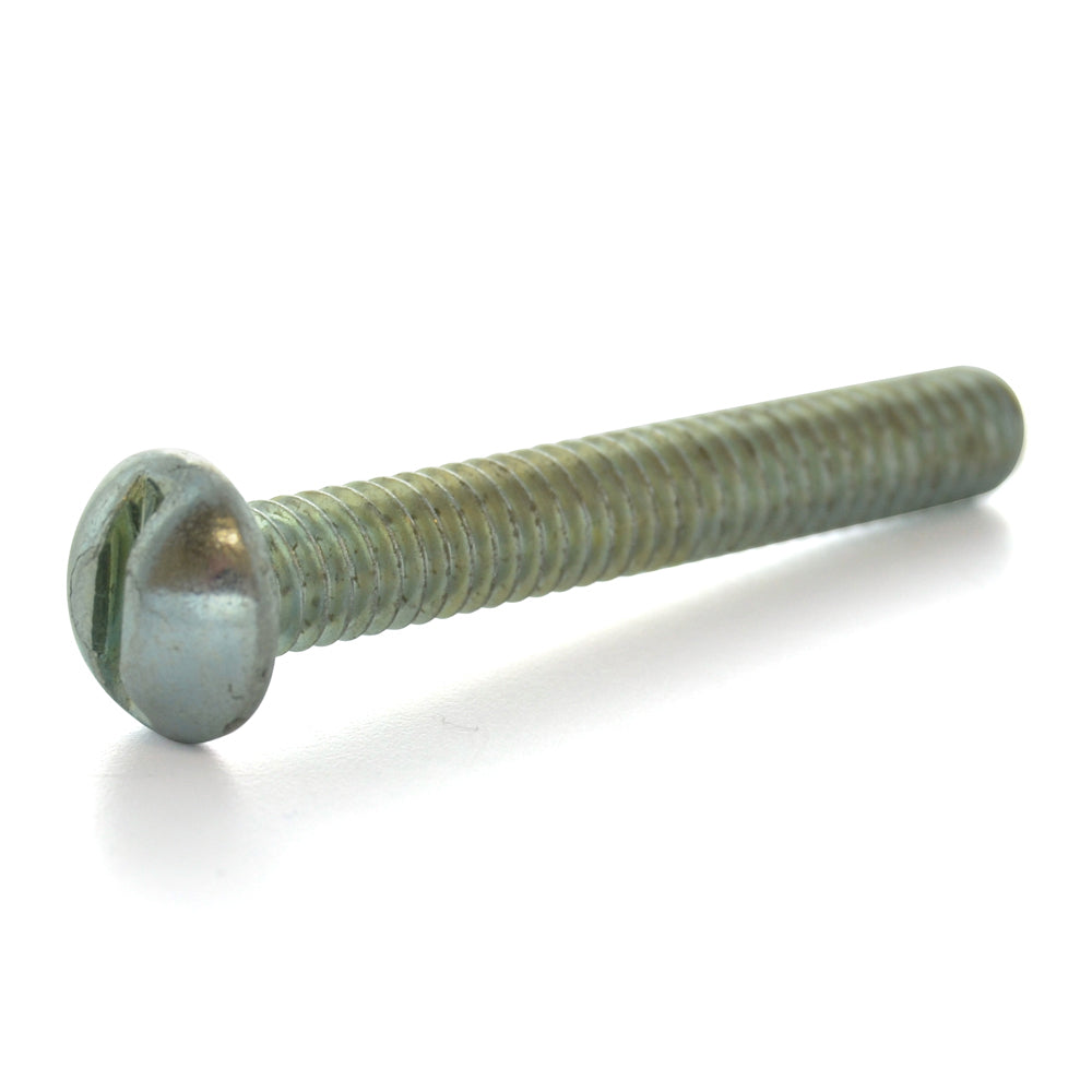 #4-40 x 1-1/2 Inch Coarse Zinc Plated Steel #1 Phillips Drive Round Head Machine Screw