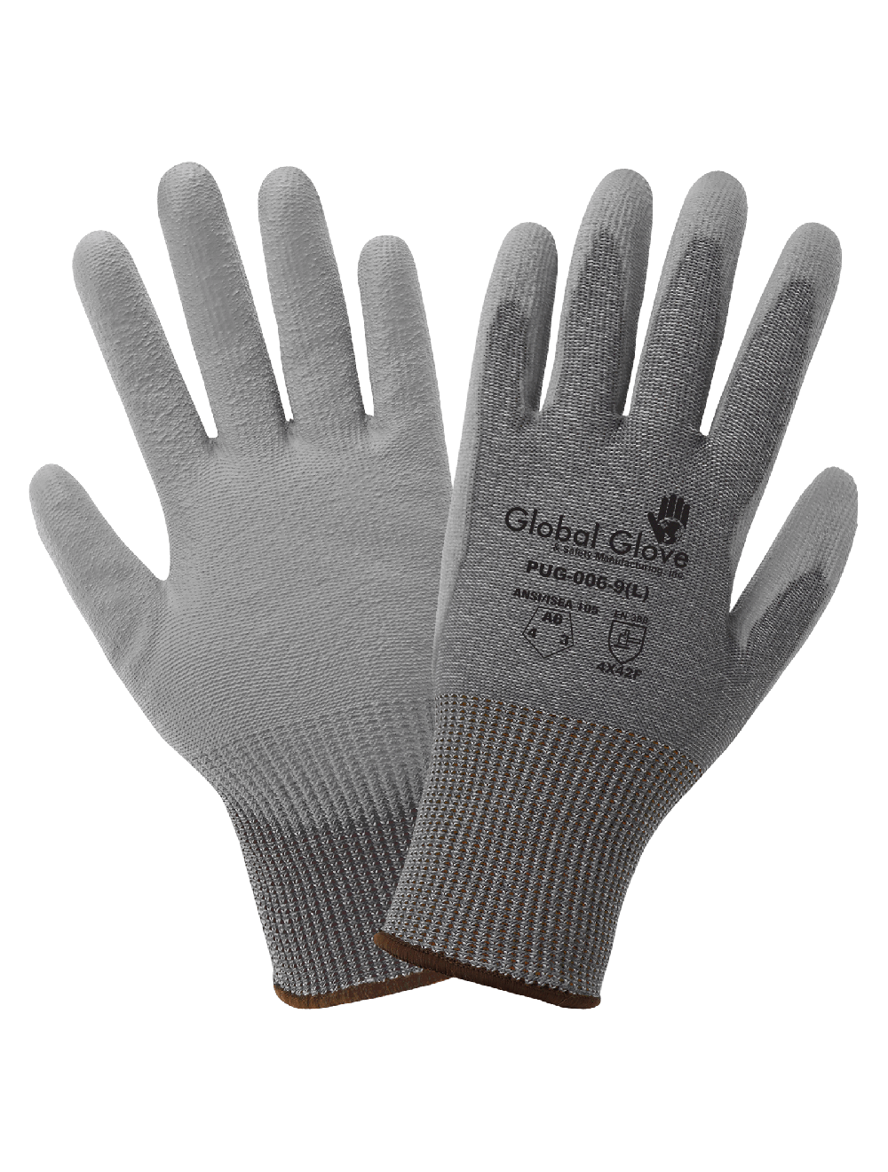 Global Glove & Safety Economy Polyurethane Coated Cut Resistant Gloves Made With High-Density Nylon - XS