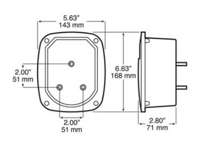 Universal Stop Turn Tail Combination Light Red