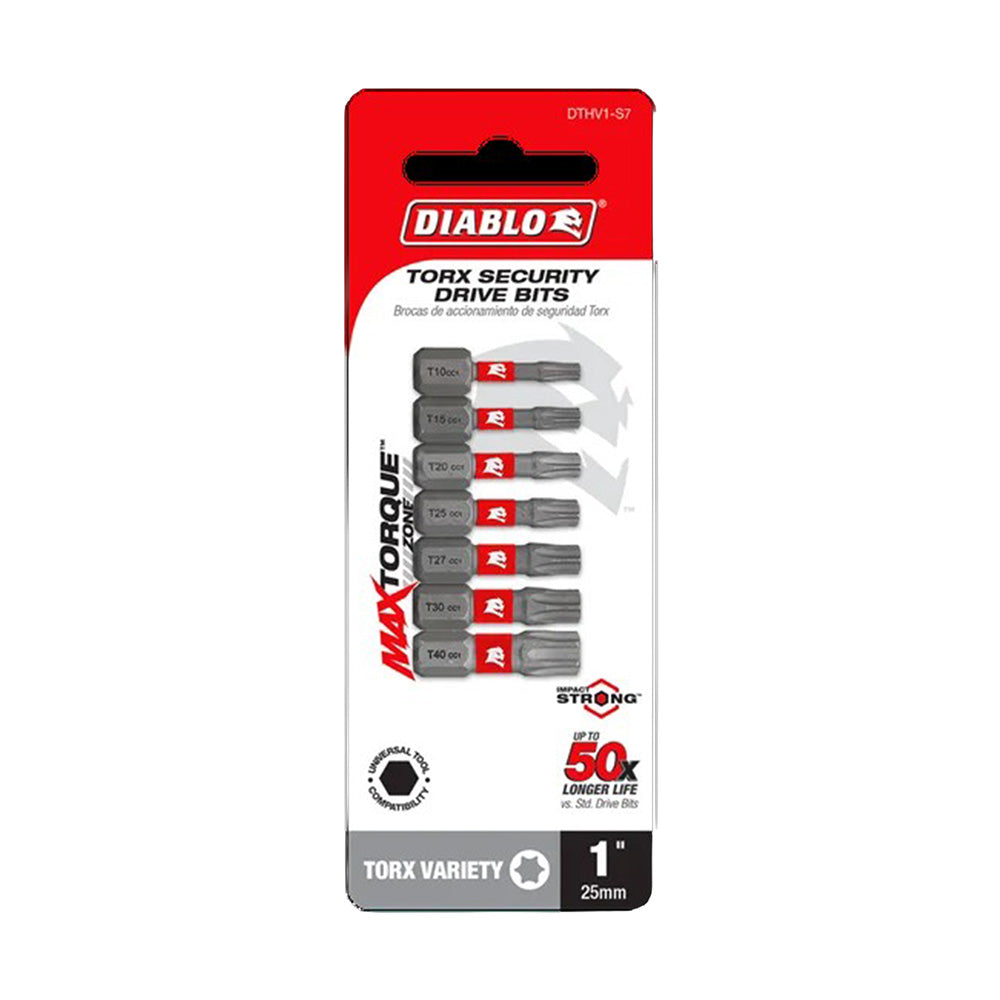 7Pc Torx Drive Bit Set T10-T40