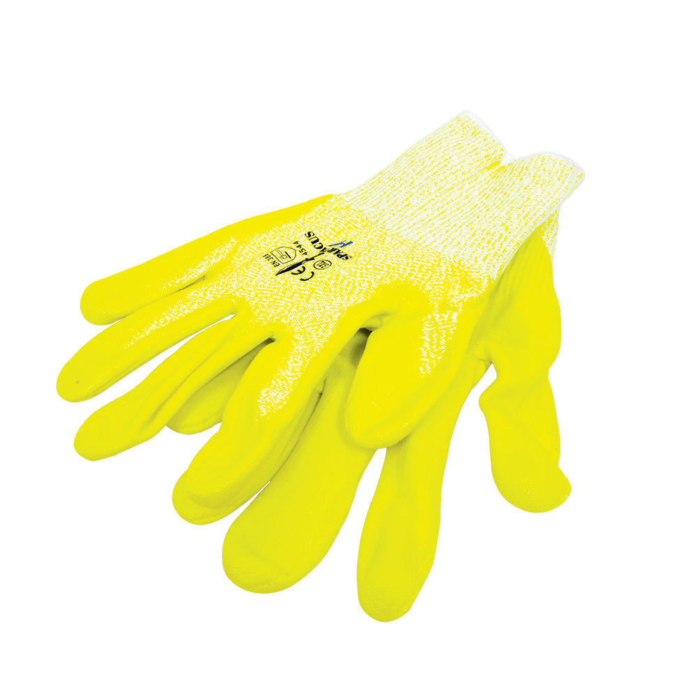 Hi Viz Green Level 5 Cut Resistant Nitrile Gloves - X-Large