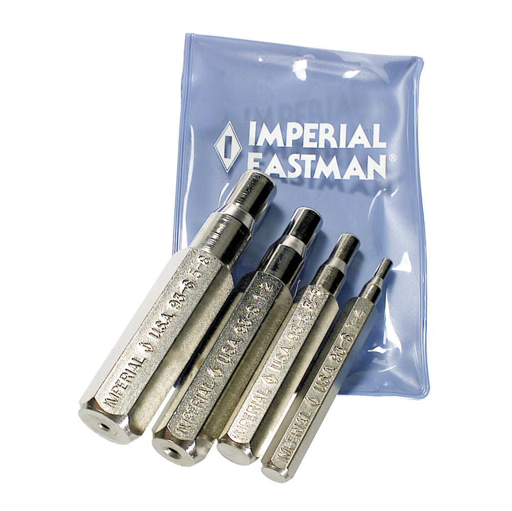 4 Part 1/4 Inch, 3/8 Inch, 1/2 Inch, And 5/8 Inch Capacity Punch Type Swaging Tool Kit