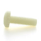 M6 x 1 x 20 mm Fillister Head Phillips Drive Black 6/6 Nylon Machine Screw