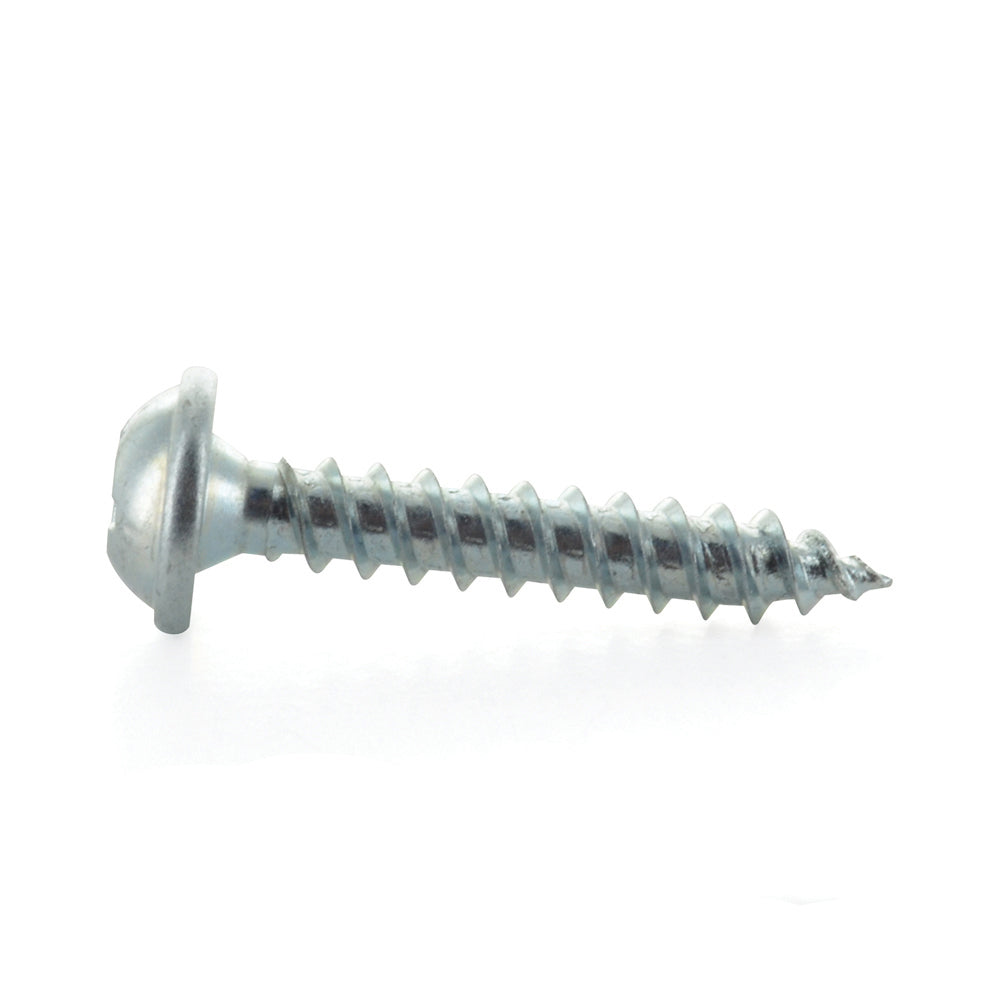 #8 x 3/4 Inch Zinc Plated Steel Square Drive Pan Washer Face Sheet Metal Screw