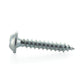 #8 x 3 Inch Zinc Plated Steel Square Drive Pan Washer Face Sheet Metal Screw