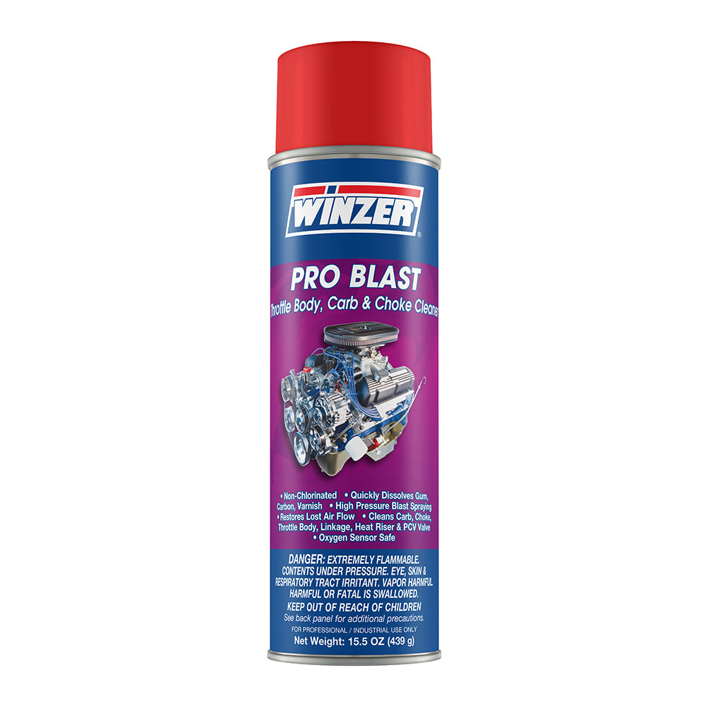 Winzer Pro Blast Throttle Body, Carburetor & Choke Cleaner - 15.5 Oz Net Weight - Aerosol