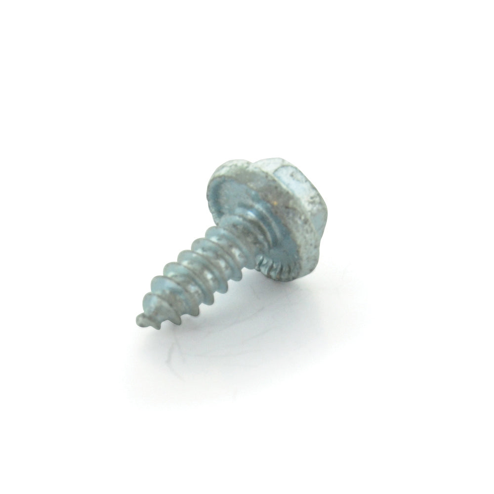 #10-16 x 1/2 Inch Slotted Hex Washer Head Crimptite Sheet Metal Screw Sms Zinc