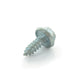 #10-16 x 1/2 Inch Slotted Hex Washer Head Crimptite Sheet Metal Screw Sms Zinc