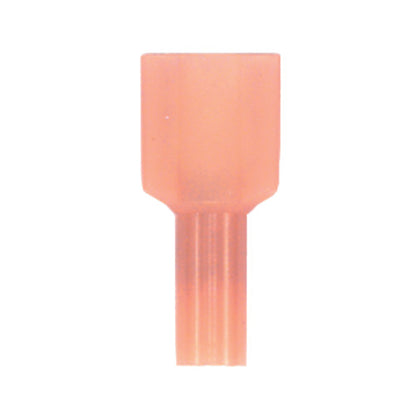 22-18 Awg 0.250 Inch X 0.032 Inch Tab Red Nylon Insulated Fully Insulated Push-On Male Quick Slide Disconnect