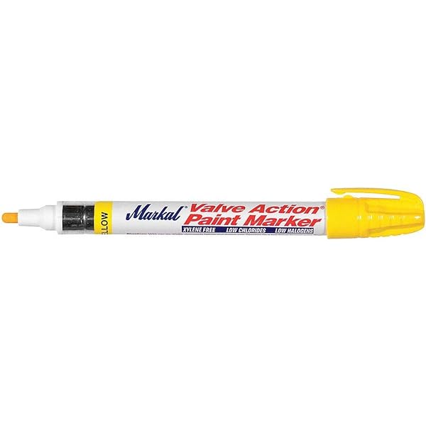 Markal Valve Action Liquid Paint Marker - Yellow
