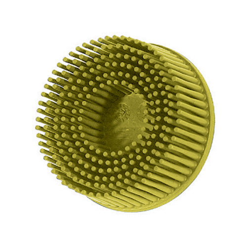 3M 3 Inch Roloc Bristle Disc Medium 80 Grit Yellow