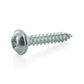 #8 x 3/4 Inch Zinc Plated Steel Square Drive Pan Washer Face Sheet Metal Screw