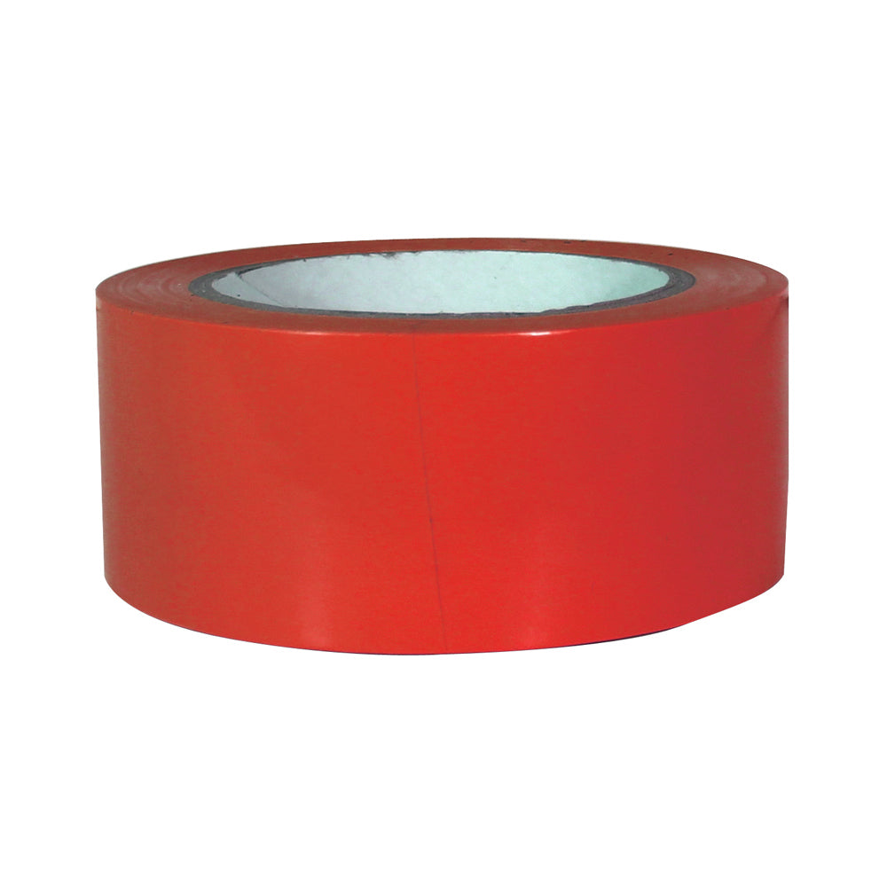 2 Inch X 36 Yd Red Pvc Solid Color Marking Tape