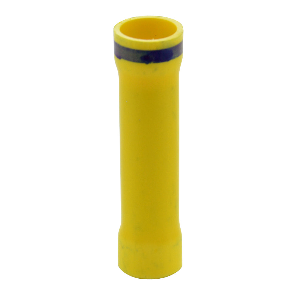 10-12 Gauge To 14-16 Gauge Step Down Butt Connector PVC Insulated Yellow