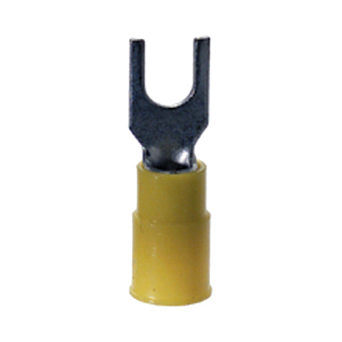 12-10 Gauge Block Spade Terminal #10 Stud PVC Insulated Yellow