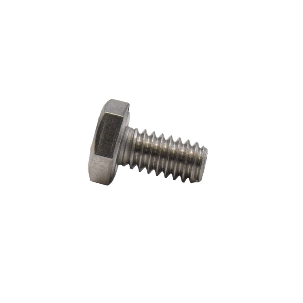 1-8 x 2-1/2 Inch Coarse Plain 316 Stainless Steel Hex Head Cap Screw