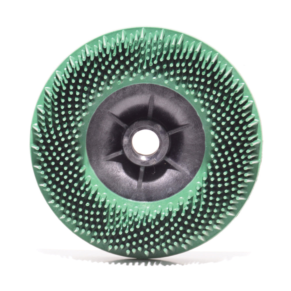 4-1/2 Inch x 5/8-11 Scotch-Brite� Bristle Disc Grade 50 Ceramic Abrasive Grain Green