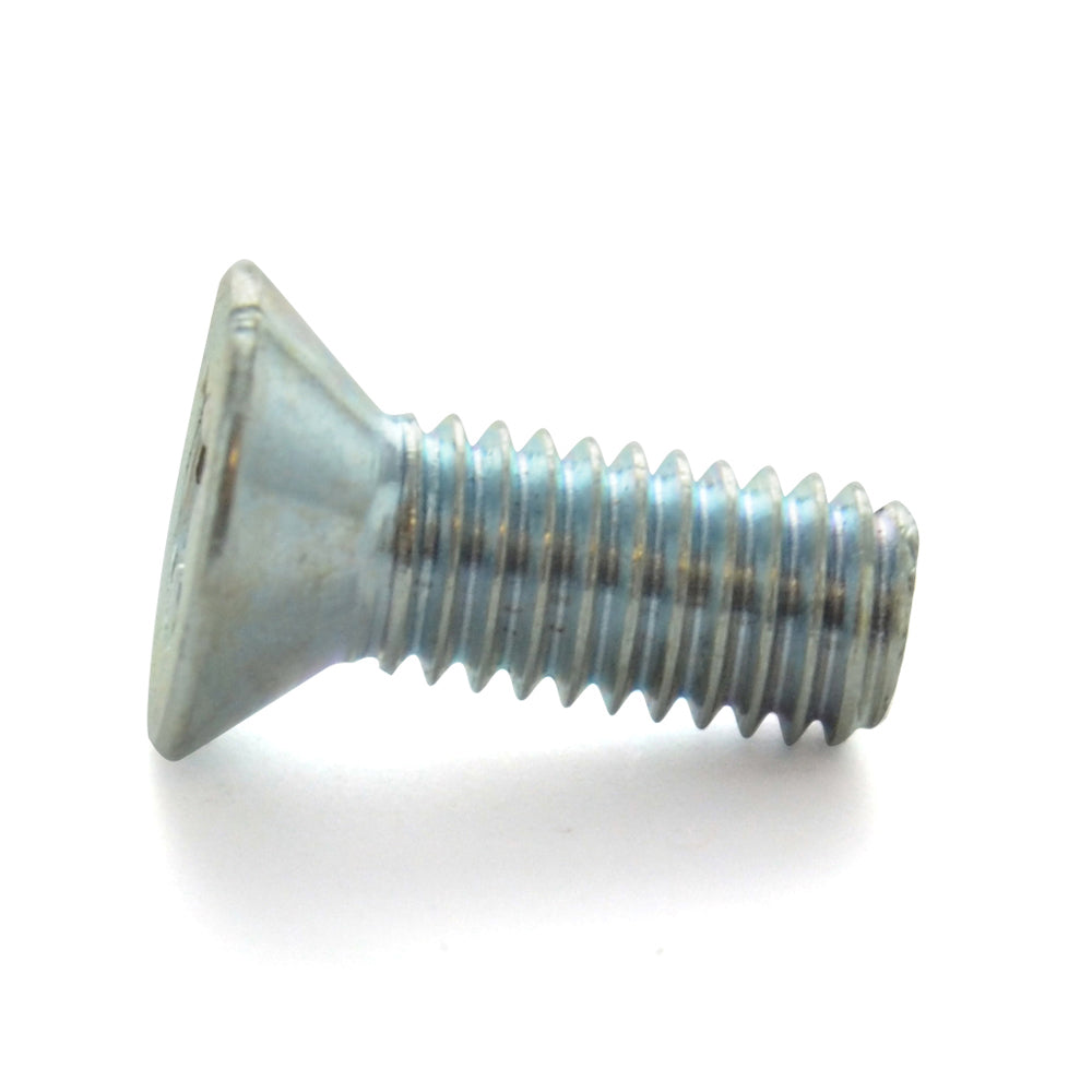 #10-32 x 1/2 Inch Fine Zinc Plated Steel #2 Phillips Drive Flat Countersunk Head Machine Screw