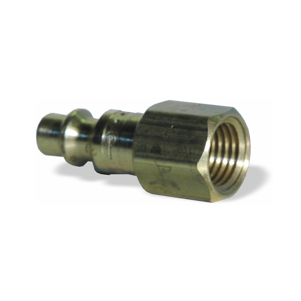 1/4 Inch Basic Size Industrial Interchange Coil Flow Plug Female 1/4 Inch NPT Brass