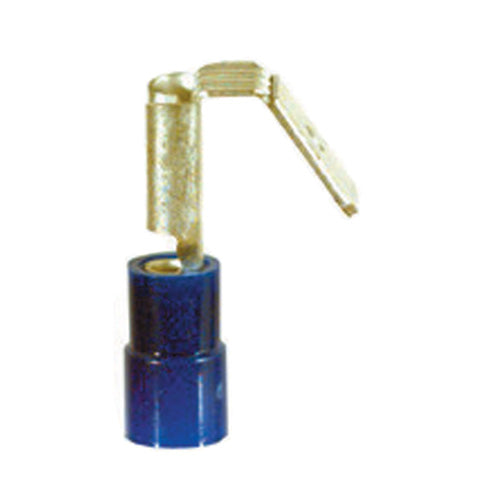 16-14 Gauge Piggyback Push On Connector 1/ 4" x 1/4" Tab PVC Insulated Blue