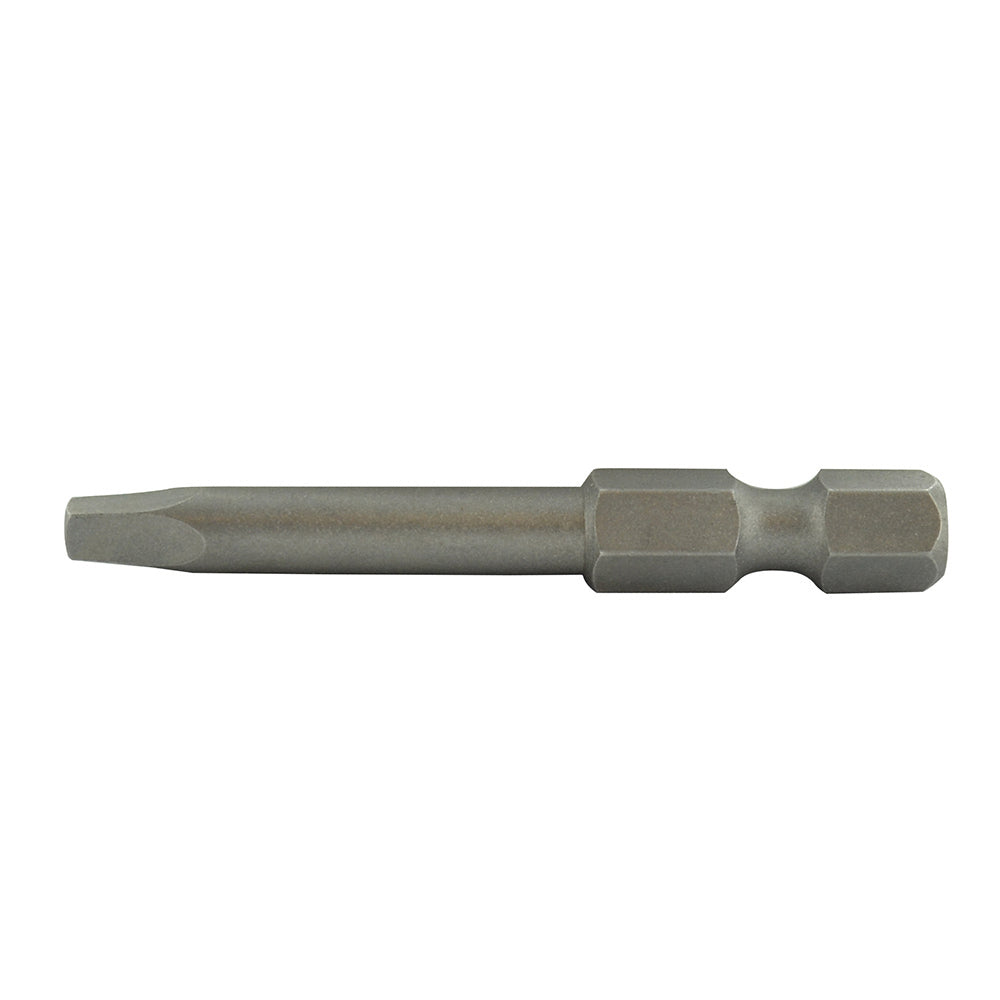 Square Recess Drive 1/4 Inch Hex Shank #2 Tip 2 Inch Length Power Bit