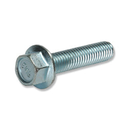 1/4-20 x 1 Inch Coarse Zinc Plated Grade 5 Serrated Hex Head Flange Bolt
