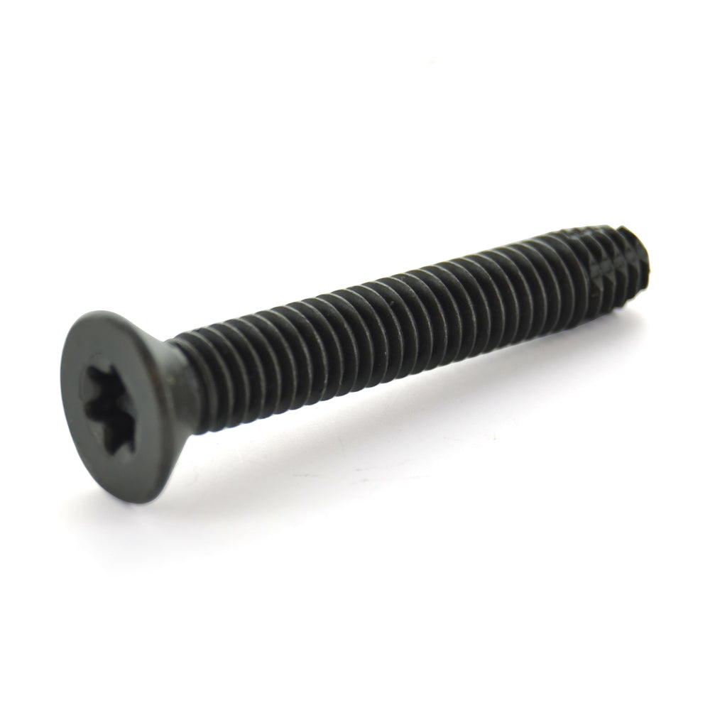 1/4-20 x 1 Inch Coarse Black Phosphate & Oil Alloy Steel 6-Lobe Flat Head Floor Board Thread Cutting Screw