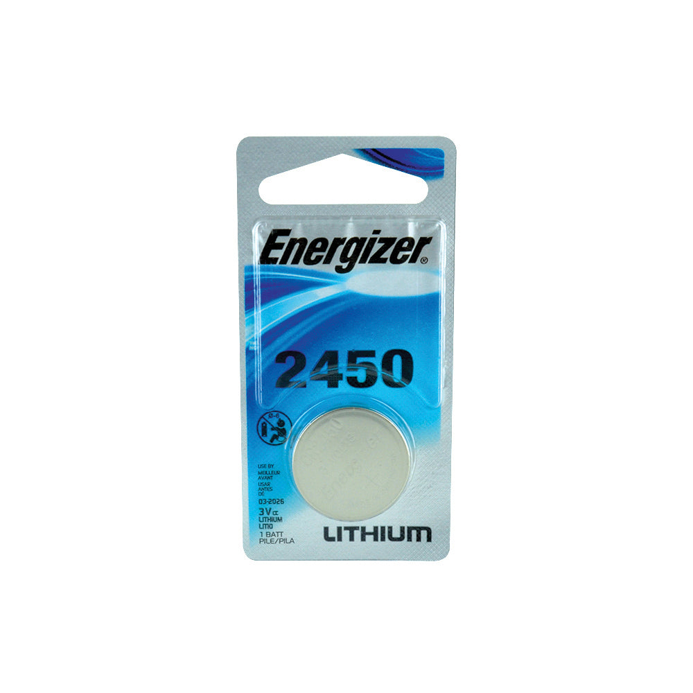 Energizer 3V CR2450 Lithium Coin Battery Carded