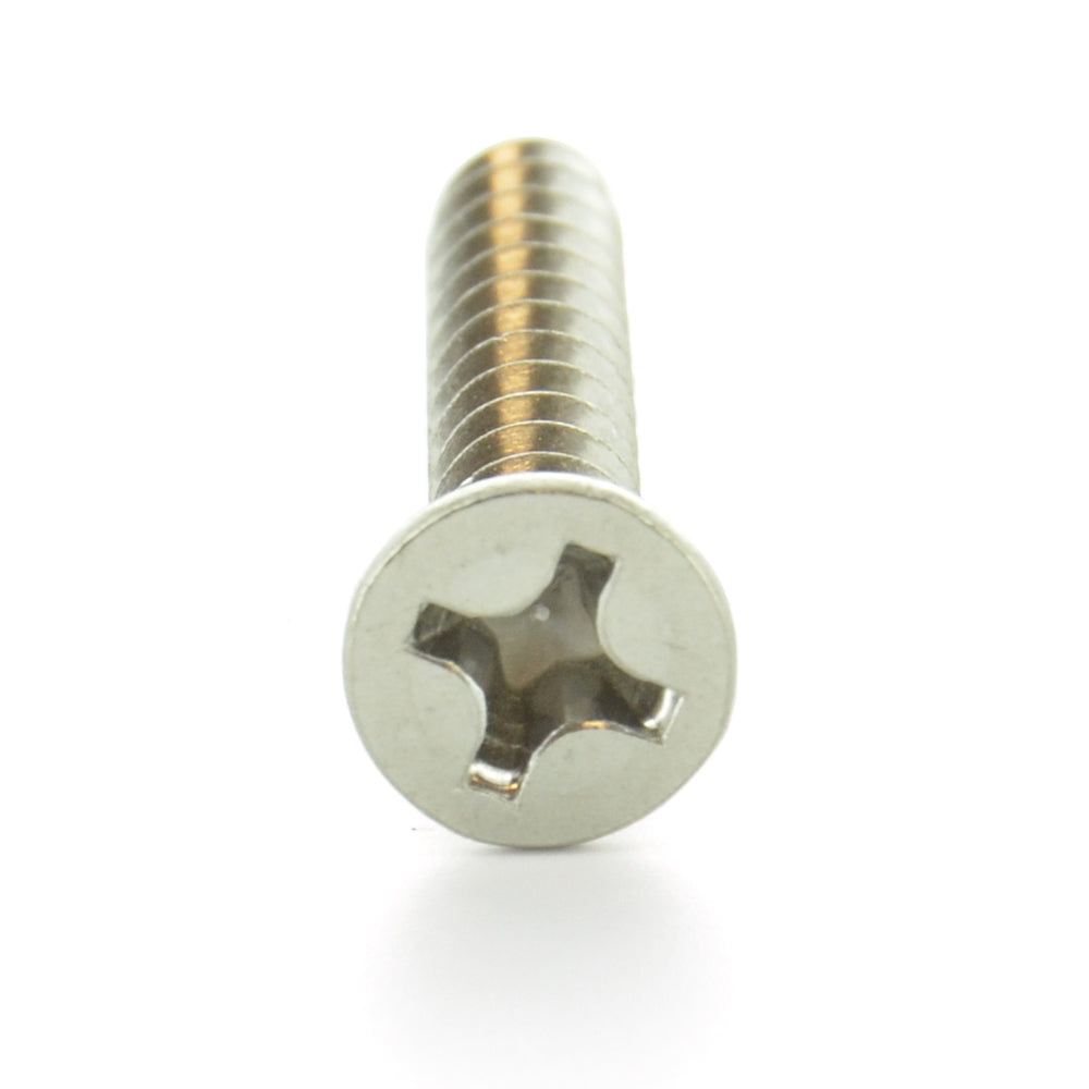 #6-18 x 1-3/4 Inch Plain 18-8 (A2) Stainless Steel Flat - Countersunk Head Type-A Self-Tapping Sheet Metal Screw