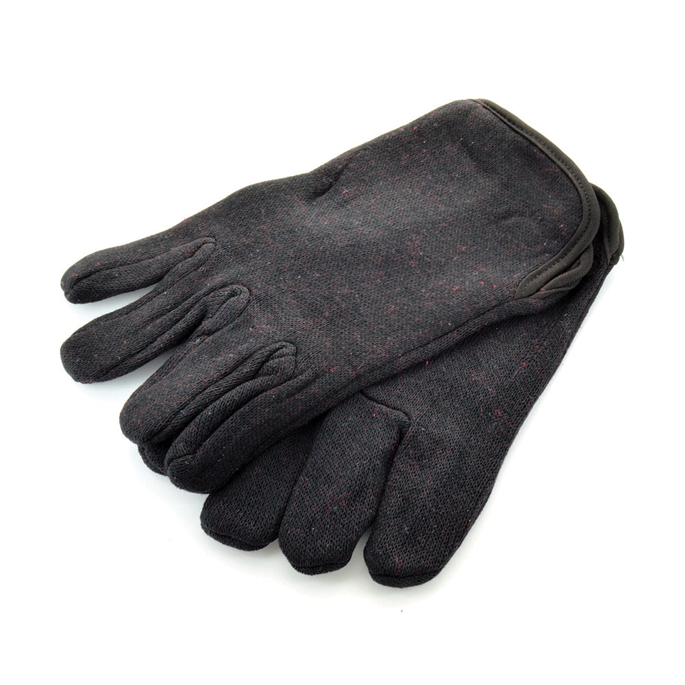 Brown 100% Cotton Unlined Jersey Glove - Large