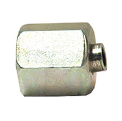 M18 X M12 10000 Psi Zinc Plated Yellow Dichromate Carbon Steel Metric Adapters - DIN 24 Plug (Light) Adapter Pipe
