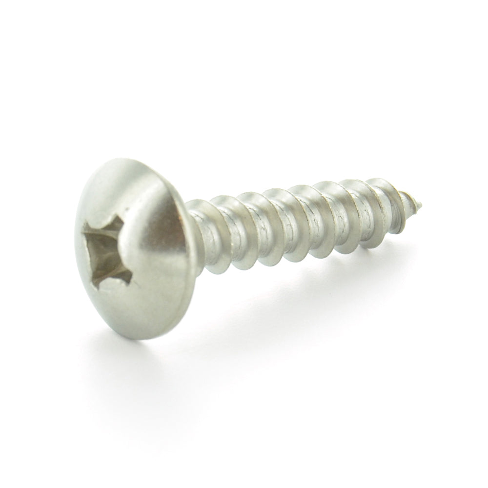 #6 x 1/2 Inch Plain 18-8 (A2) Stainless Steel Truss Head Type-A Self-Tapping Sheet Metal Screw