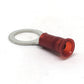 22-18 Gauge Nylon Insulated Ring Terminal Red 3/8 Inch Stud