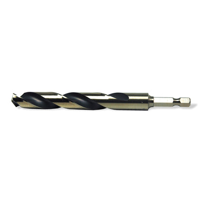 1/4 Inch X 4-1/4 Inch 135 Degree Split Point Gold High Molybdenum Tool Steel Mechanics Length Drill - Shop Pro