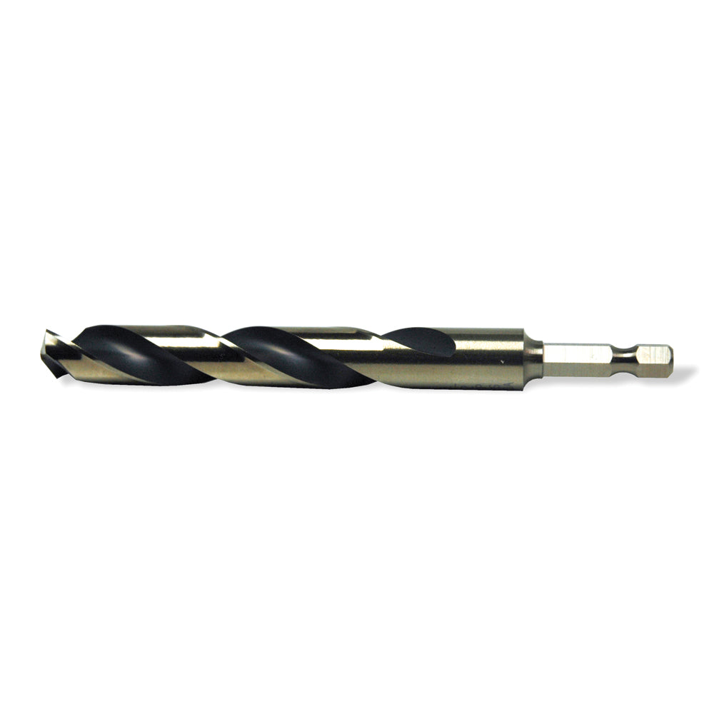 9/32 Inch X 3-13/16 Inch 135 Degree Split Point Gold High Molybdenum Tool Steel Mechanics Length Drill - Shop Pro