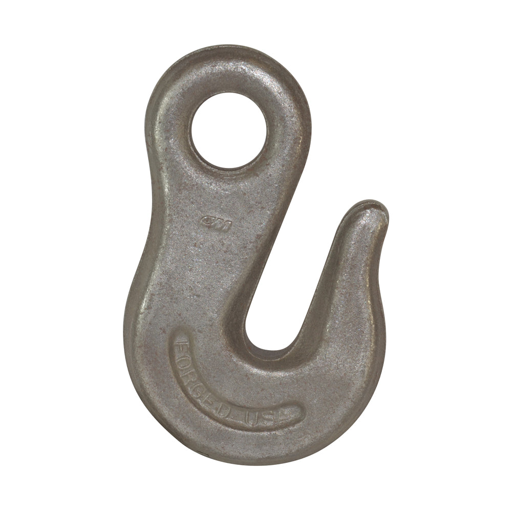 3/8 Inch Grade 43 Plated Forged Steel Self-Colored High Test Eye Grab Hook