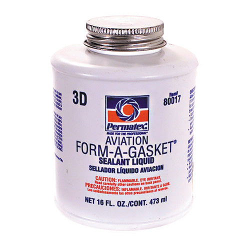 16 Oz Permatex Aviation Form-A-Gasket Sealant Brush Top Can