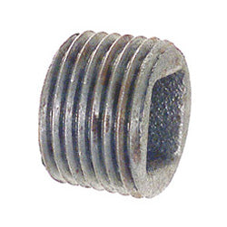 3/8 Inch Sch 40 Mnpt Galvanized Malleable Iron Hex Head Pipe Plug