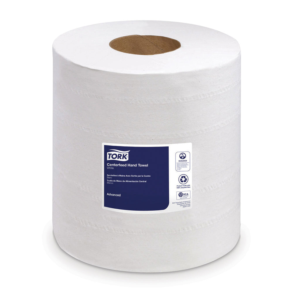 8-1/4" x 11-4/5" Tork Washroom Hand Towel Refill 600 Towels Per Centerfeed - 6 Per Case