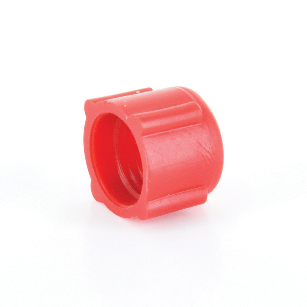 Cd22 Threaded Red Polyethylene Caplug