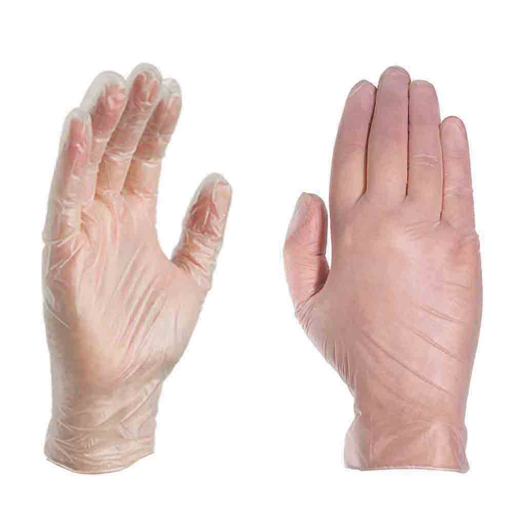 Ammex Industrial Grade Vinyl Disposable Gloves Large