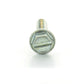 #12-14 x 1-1/2 Inch Slotted Hex Washer Head Crimptite Sheet Metal Screw Sms Zinc