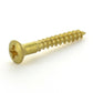 #8 x 5/8 Inch Plain Brass Phillips Oval Head Wood Screw