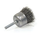 1-1/4 Inch x 0.020 Inch x 1/4 Inch Stem Mounted Carbon Steel Crimped Wired Cup Brush