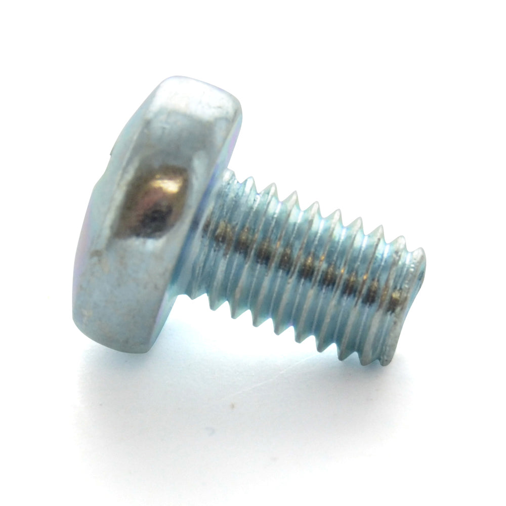 M2 x 0.4 x 12 mm Coarse Class 4.8 Zinc Plated Steel Phillips Drive Pan Head Machine Screw
