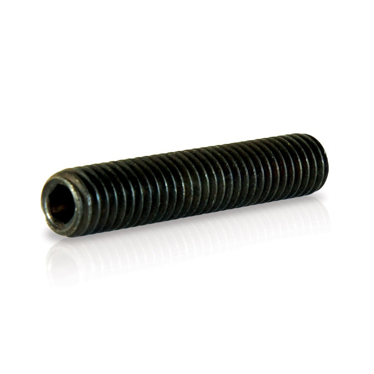 1/4-20 x 1/4 Inch Coarse Black Oxide Alloy Steel Knurled Cup Point Socket Head Set Screw