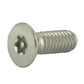 #8-32 x 1/2 Inch Stainless Steel Torx Pin Flat Head Resistant Machine Screw
