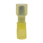 12-10 Gauge Male Push On Connector 1/4" Tab Fully Insulated Heat Shrink Nylon Yellow