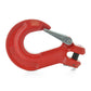 3/8 Inch Grade 80 Forged Alloy Steel Clevis Slip Hook - Red