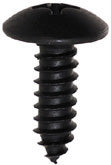 1/4 Inch x 3/4 Inch Truss Head Phillips Drive Black Zinc Steel Sheet Metal Screw